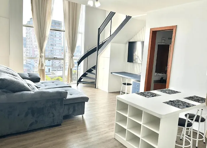 Saint Sebastian Flat 506 - Com Hidro! Ate 4 Pessoas, Duplex, No Centro